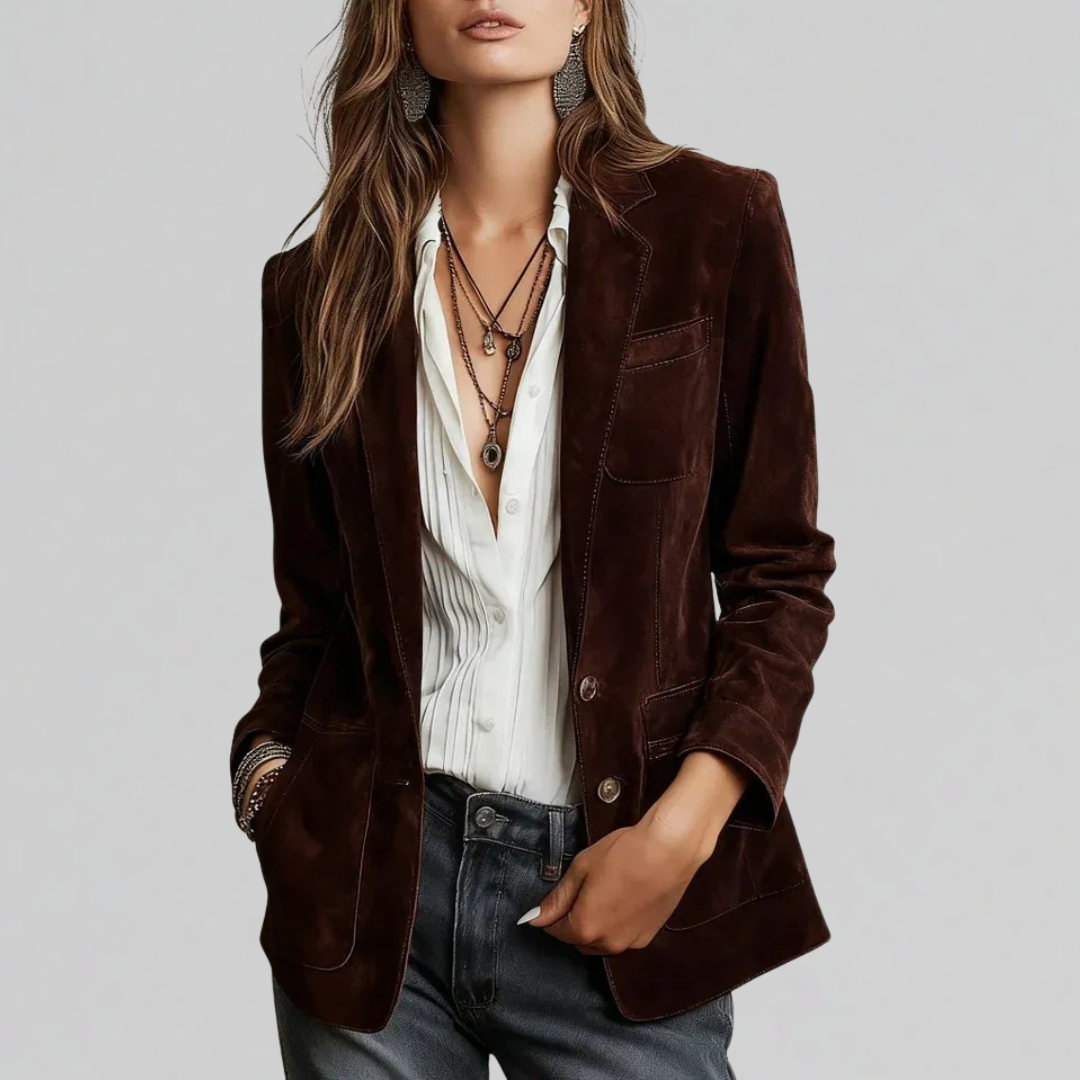 Brenda | Soft Suede-Touch Blazer