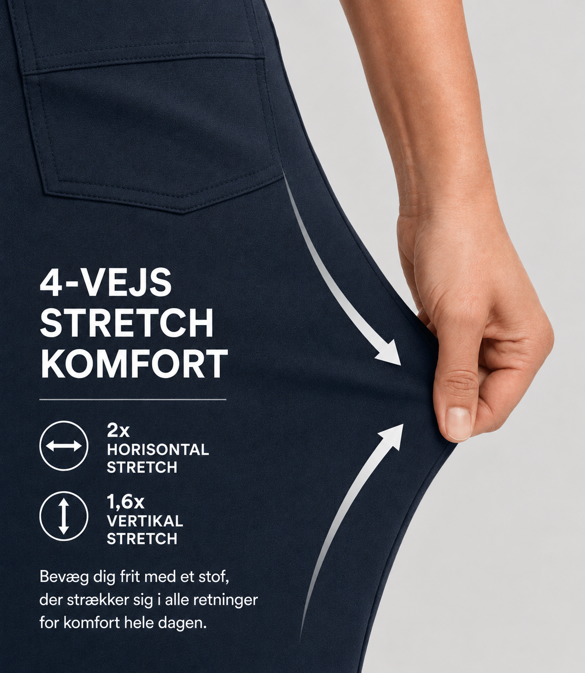 Bellara Flex™ | Stretch bukser med høj talje og lommer