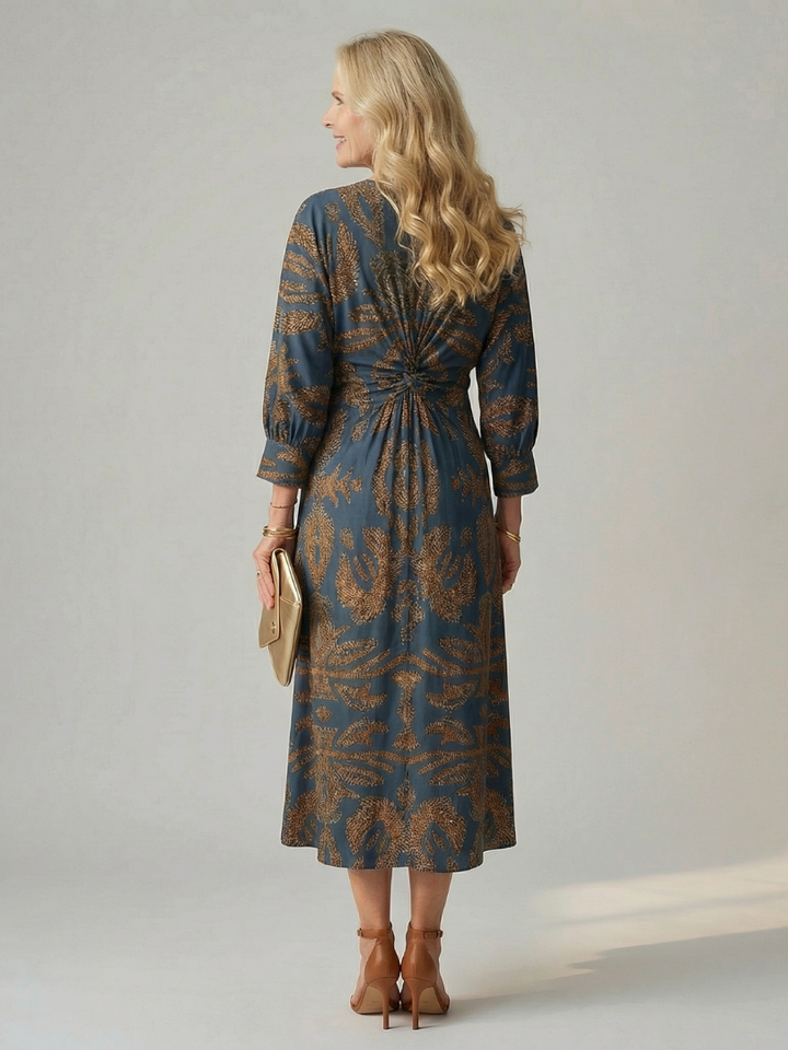Lune | Φυσικό Φόρεμα Wrap Midi