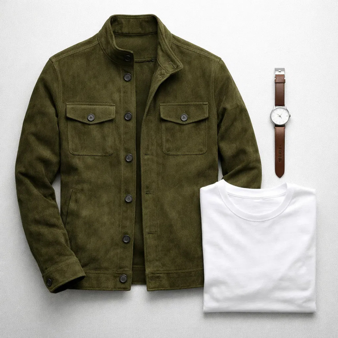 Jacob | Classic Pocket Suede-Look Jacket