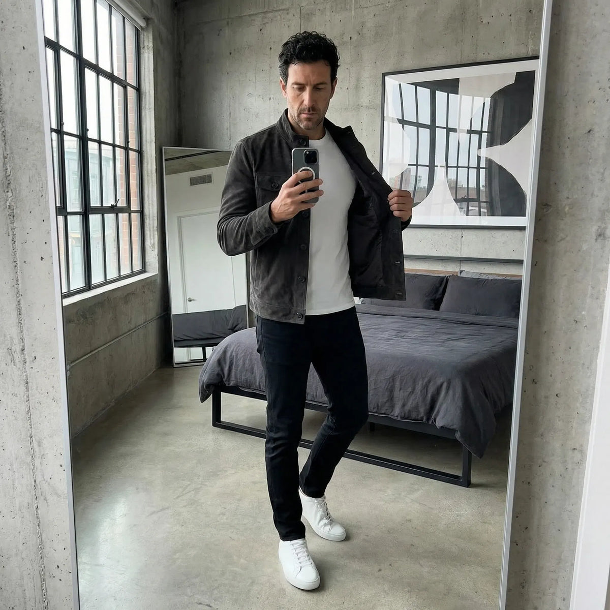 Jacob | Classic Pocket Suede-Look Jacket